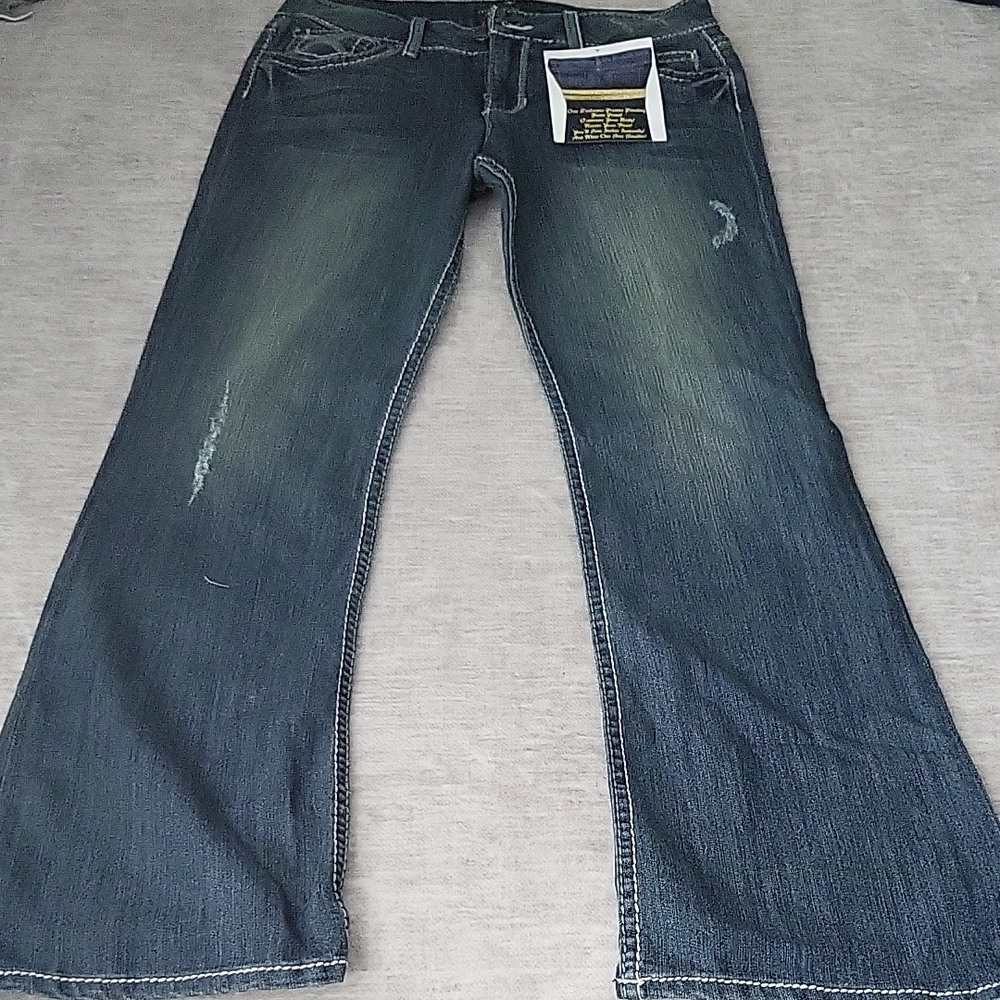 Cache Women's Boot Cut Jeans - Blue